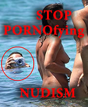 Stop PORNOfying Nudism Group Logo